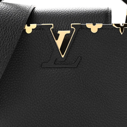 Louis Vuitton Taurillon Embellished Flower Crown Capucines Mini Black 6 of 9