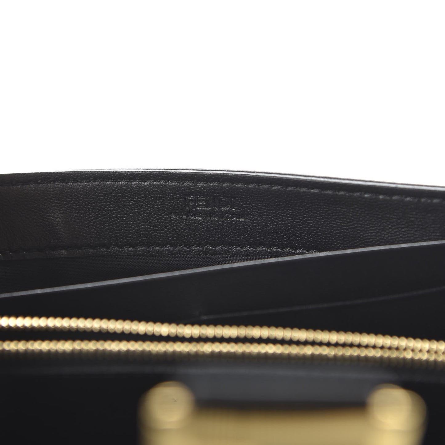 X JOSHUA VIDES Nappa FF Embossed Continental Wallet on Chain White Black