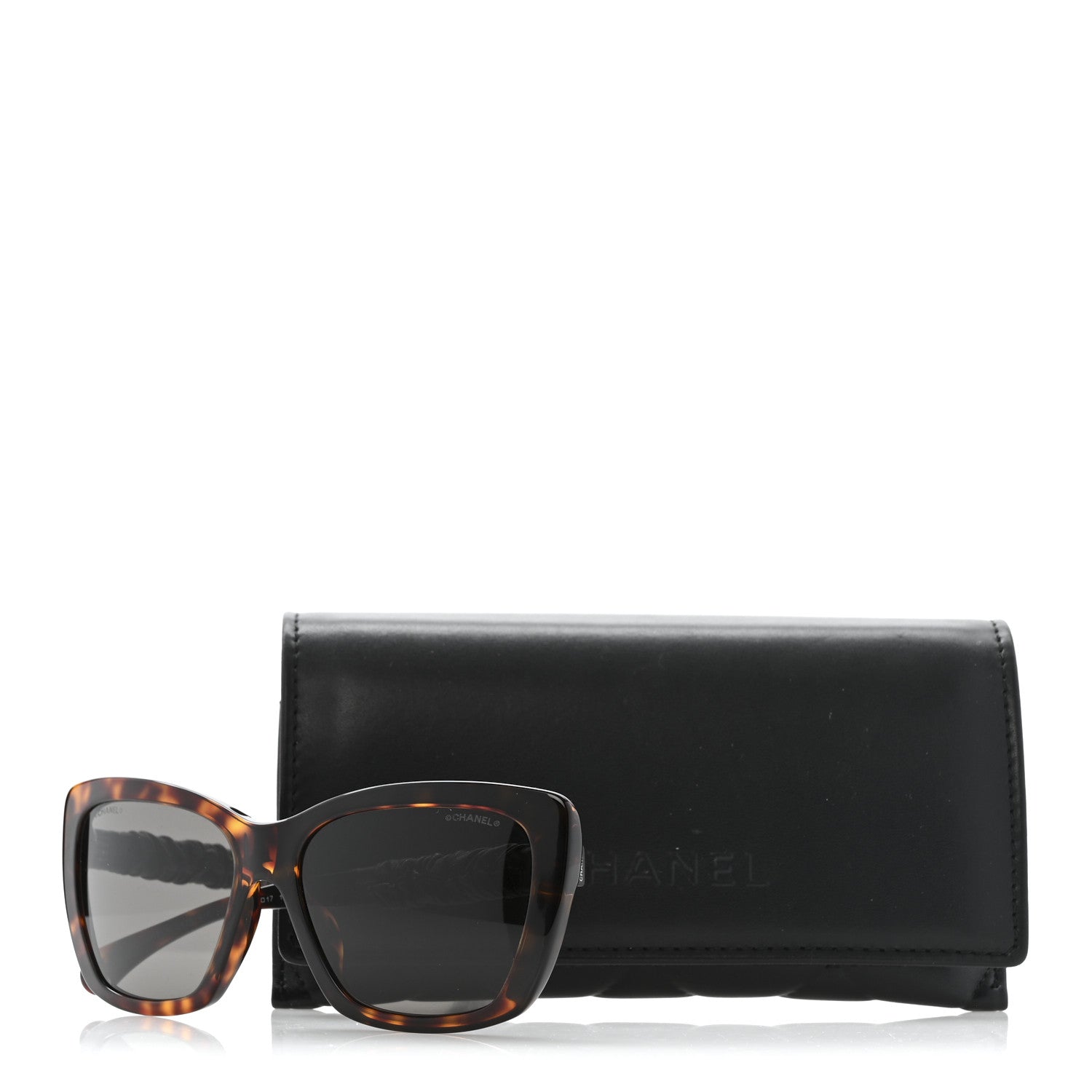 Chanel Acetate Calfskin Square Sunglasses 5476-Q-A Tortoise 8 of 8