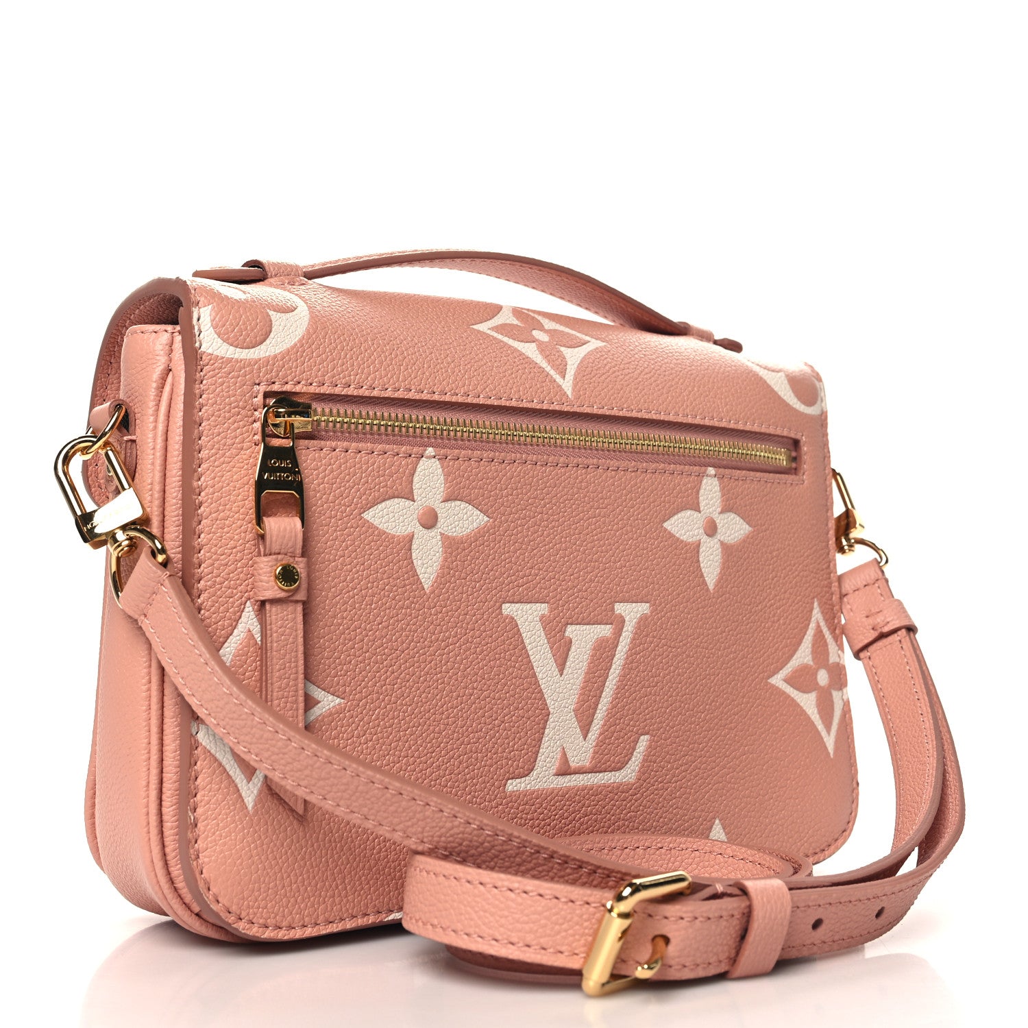 Louis Vuitton Empreinte Monogram Giant Pochette Metis Rose Trianon Cream 3 of 10