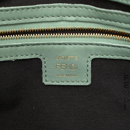 Fendi Nappa FF 1974 Embossed Baguette Menta 6 of 10