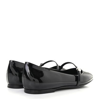 Louis Vuitton Patent Uniformes Ballet Flats 37.5 Black 4 of 8