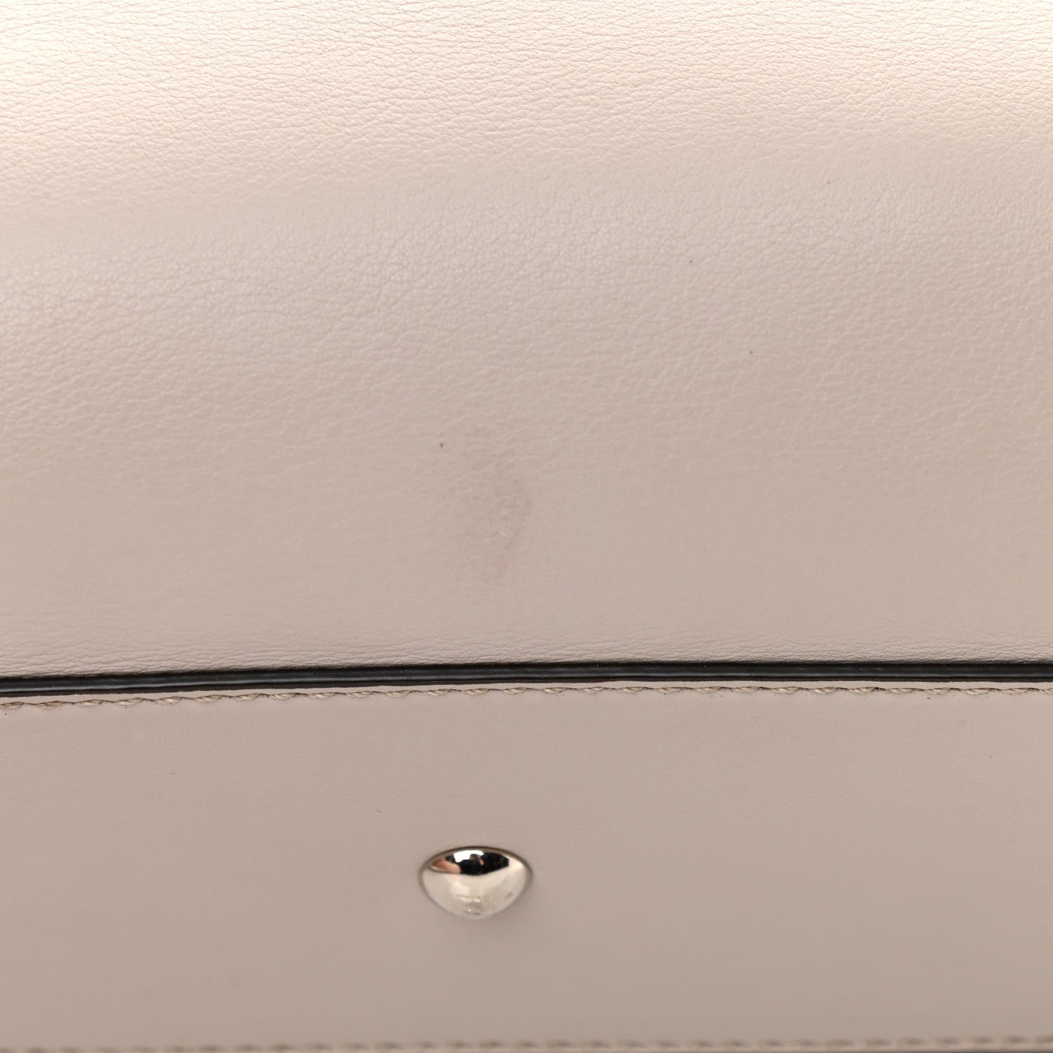 Fendi Vitello Seta Shiny Nappa Medium Peekaboo Iconic Satchel Grigio Polvere Bordeaux 15 of 15
