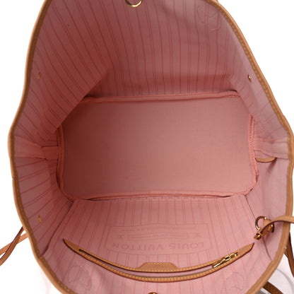 Louis Vuitton Damier Azur Neo Neverfull MM Rose Ballerine 6 of 13