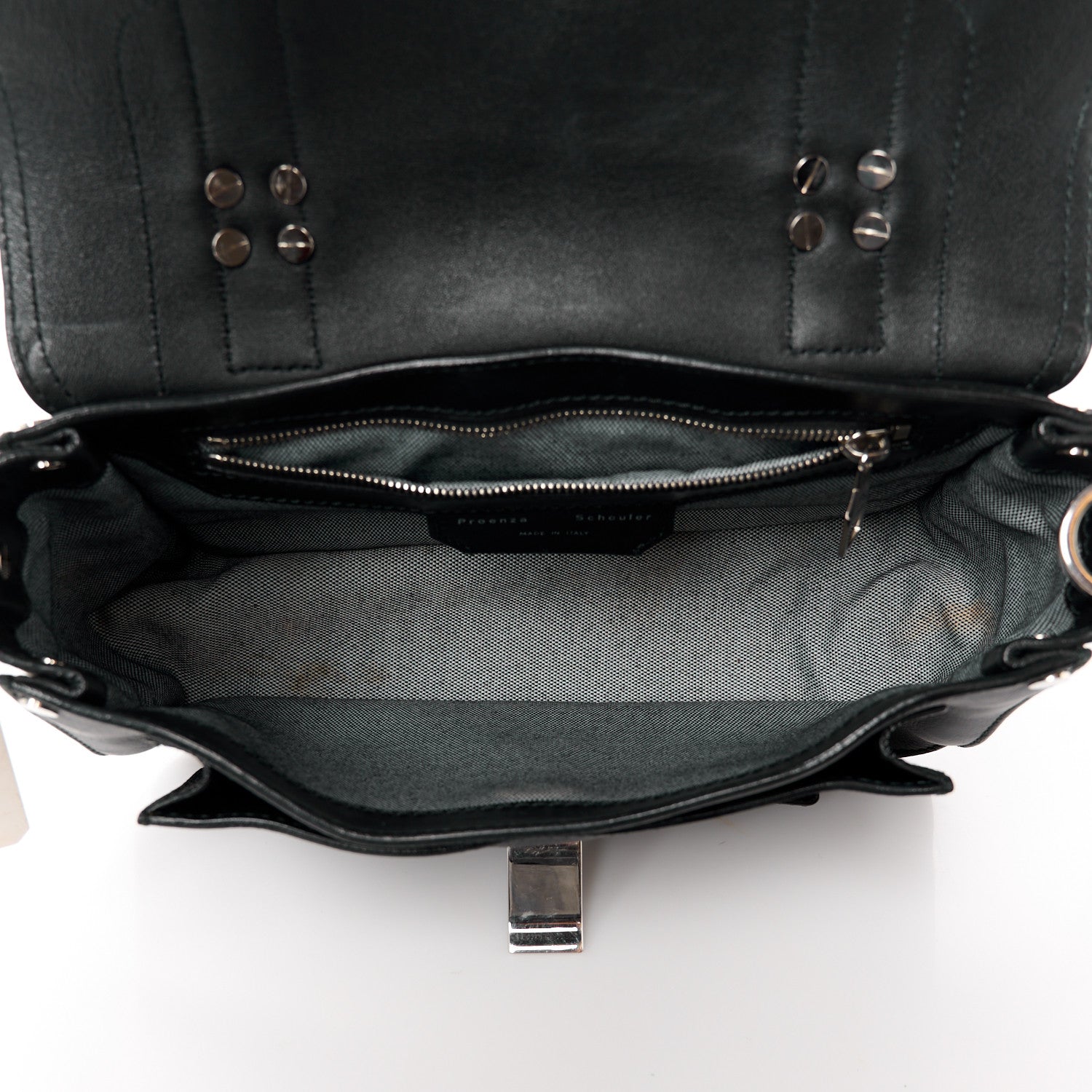 Proenza Schouler Lambskin Tiny PS1 Satchel Black 5 of 13