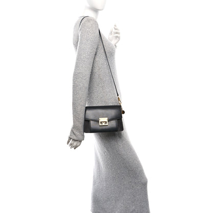 Givenchy Goatskin Suede Small GV3 Shoulder Bag Black Grey 2 of 9