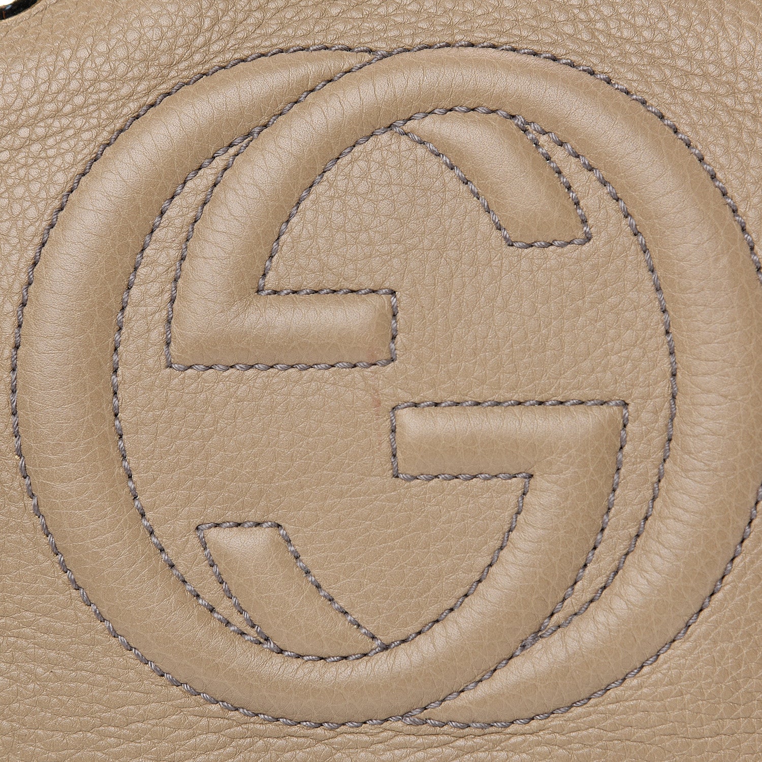 Gucci Pebbled Calfskin Small Soho Bowler Camelia 14 of 14