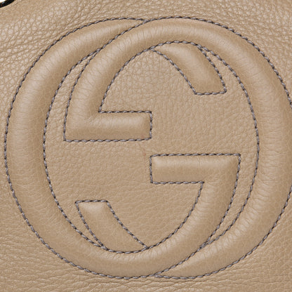 Gucci Pebbled Calfskin Small Soho Bowler Camelia 14 of 14