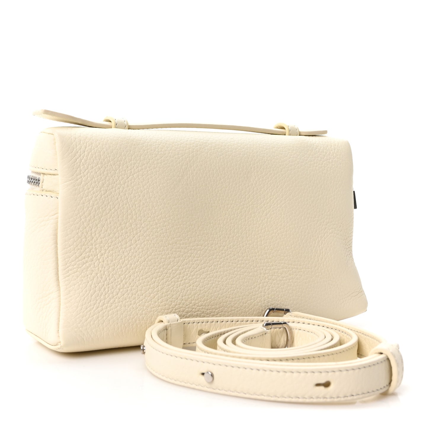 Tender Calfskin L19 Extra Pocket Pouch Whisper White