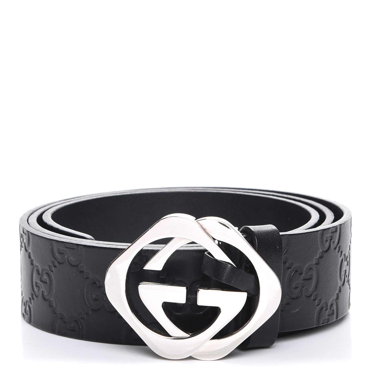 Gucci Guccissima Square G Belt 95 38 Black 1 of 6