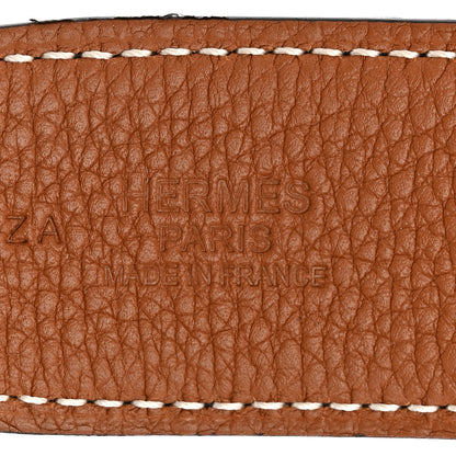 Hermes Box Togo H 32mm Belt 95 38 Black Gold 5 of 8