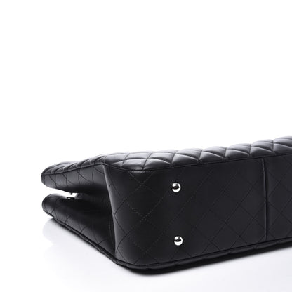 Chanel Calfskin Quilted Large CC Shopping Tote Black 5 of 11