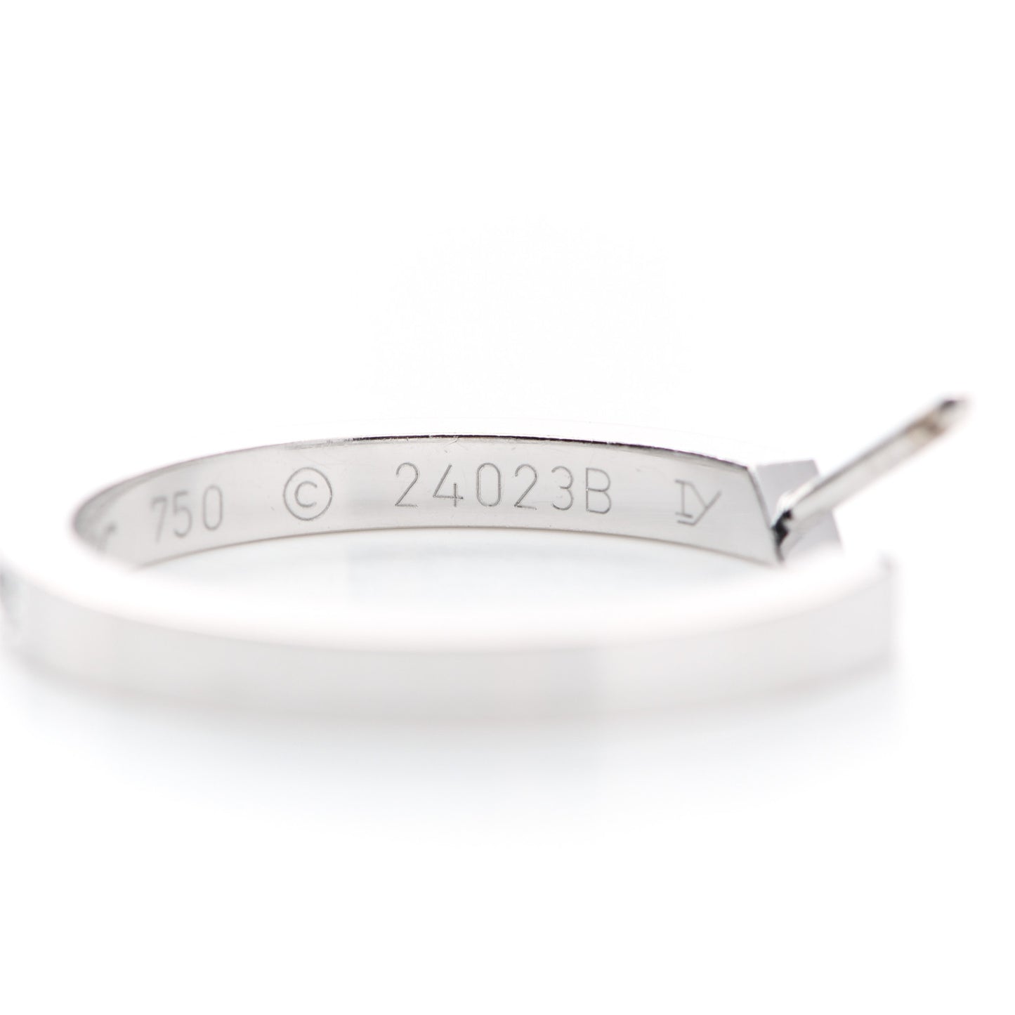 18K White Gold Diamond MM Inside Out Hoop Earrings