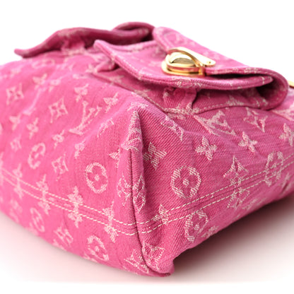 Louis Vuitton Monogram Denim Baggy NM Fuchsia 9 of 9