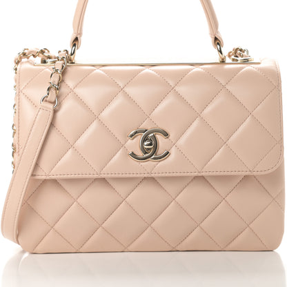 Chanel Lambskin Quilted Small Trendy CC Dual Handle Flap Bag Beige 8 of 11