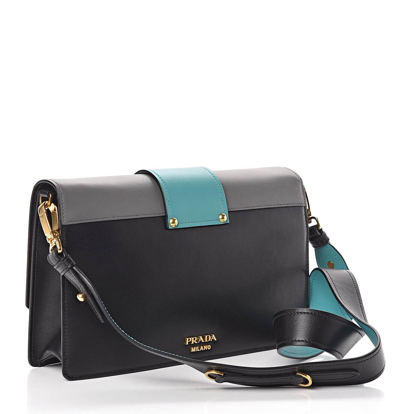 City Calf Ribbon Bag Marmo Black Giada