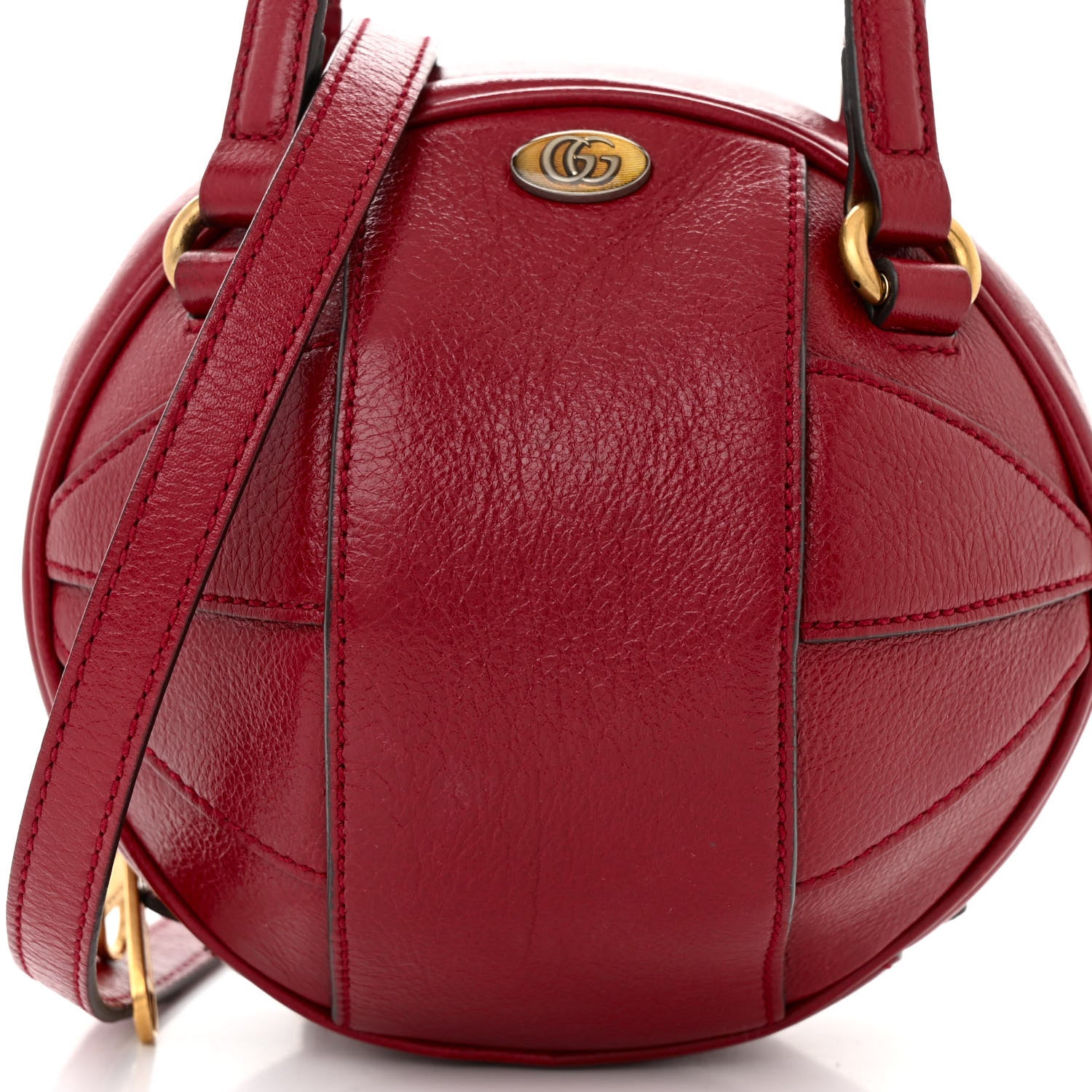 Gucci Piuma Lux Energy Mini Tifosa Basketball Shaped Shoulder Bag Romantic Cerise 8 of 10