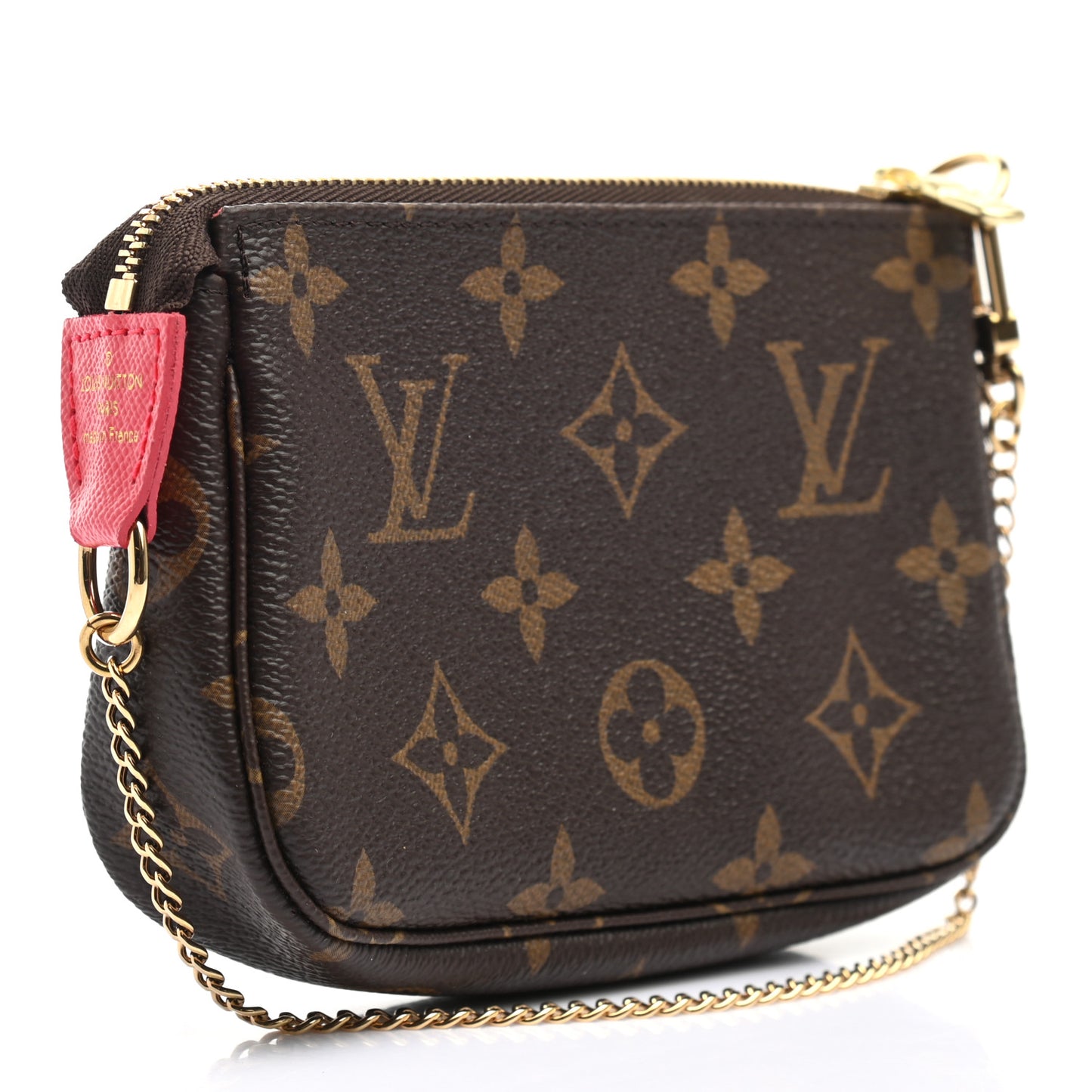 Monogram 2021 Christmas Animation London Mini Pochette Accessories Red