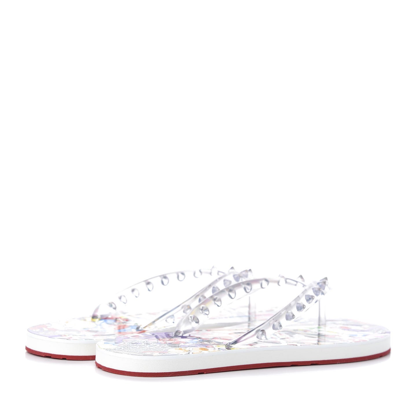 Rubber Spike Loubi Flip Flop 38 Multicolor