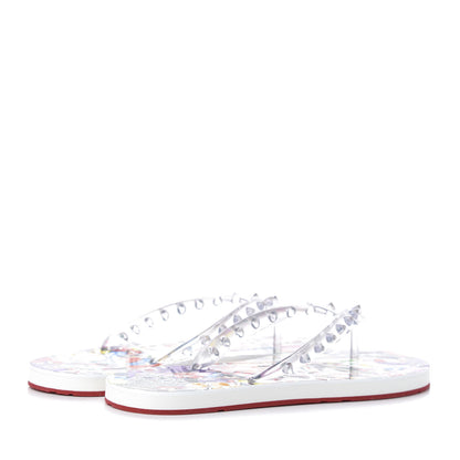 Christian Louboutin Rubber Spike Loubi Flip Flop 38 Multicolor 4 of 9