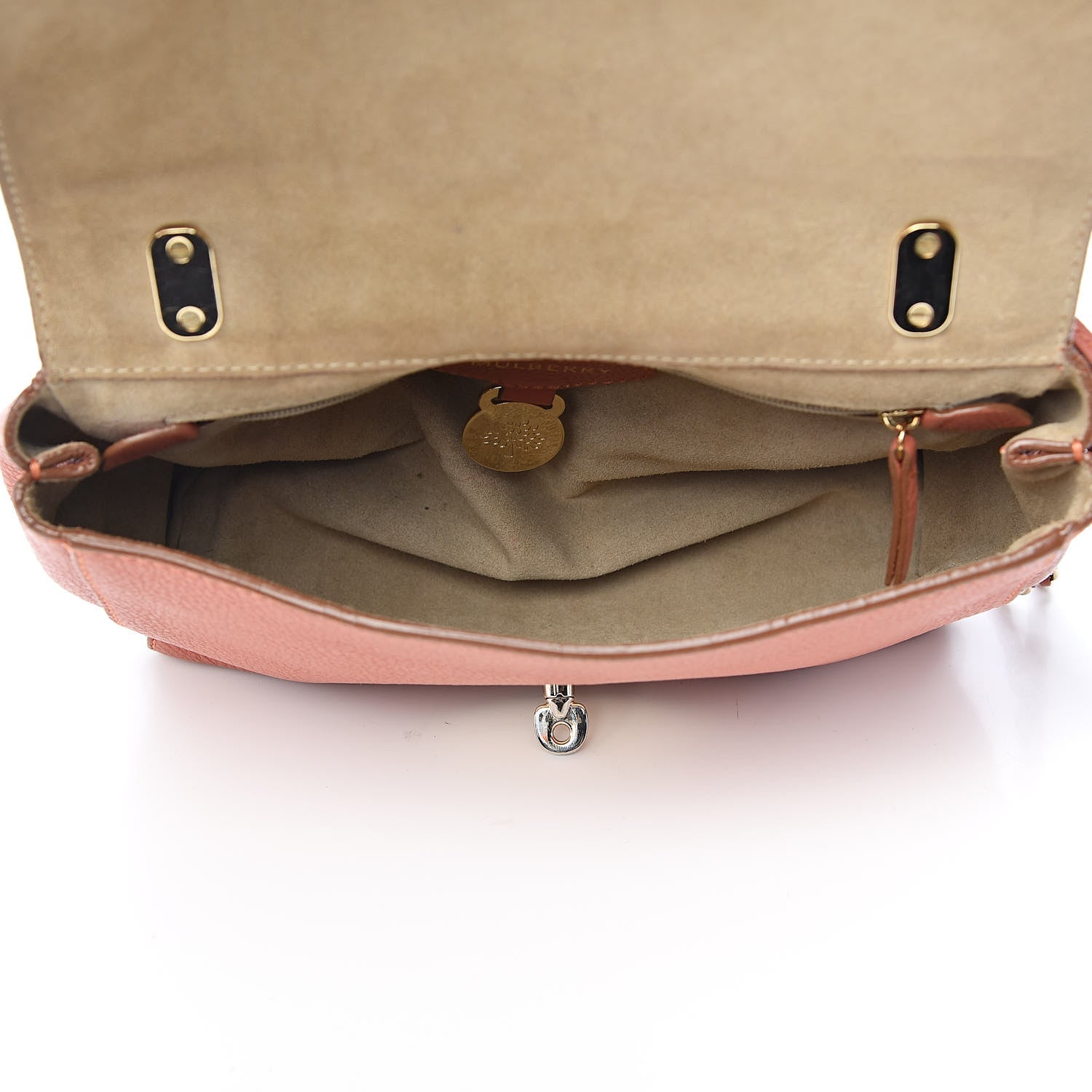 Mulberry Small Classic Grain Small Lily Flap Burnt Peach 5 of 13