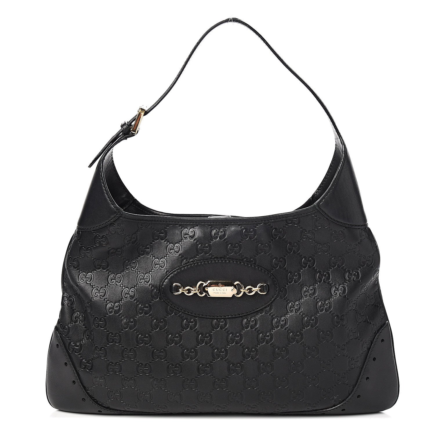 Gucci Guccissima Punch Hobo Black 1 of 14