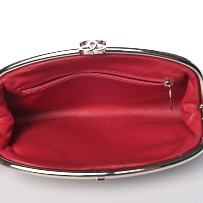 Chanel Glazed Python Timeless Clutch Black 5 of 7
