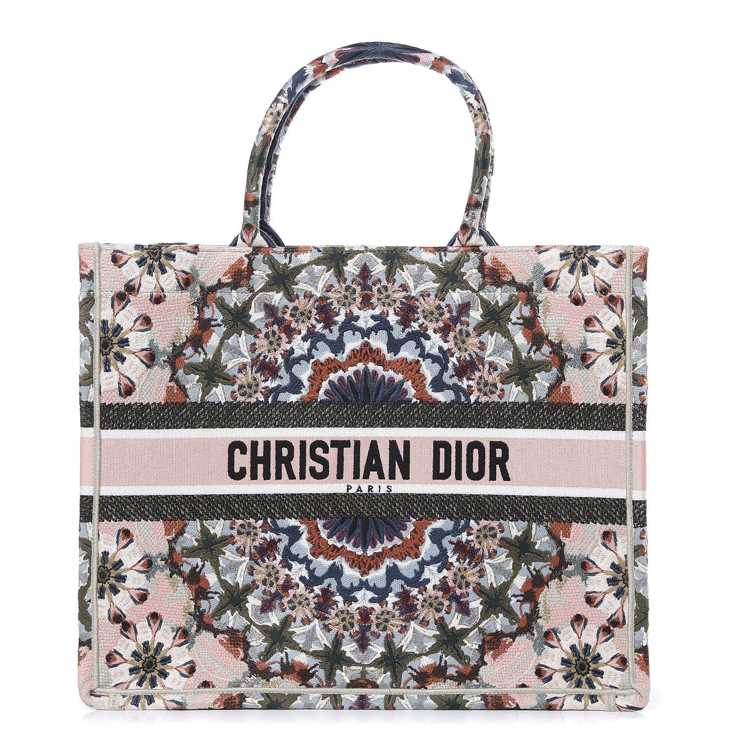 Christian Dior Canvas Embroidered Kaleidioroscopic Book Tote 1 of 12
