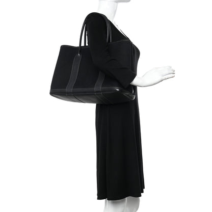 Hermes Toile Negonda Garden Party Tote 36 MM Black 3 of 10