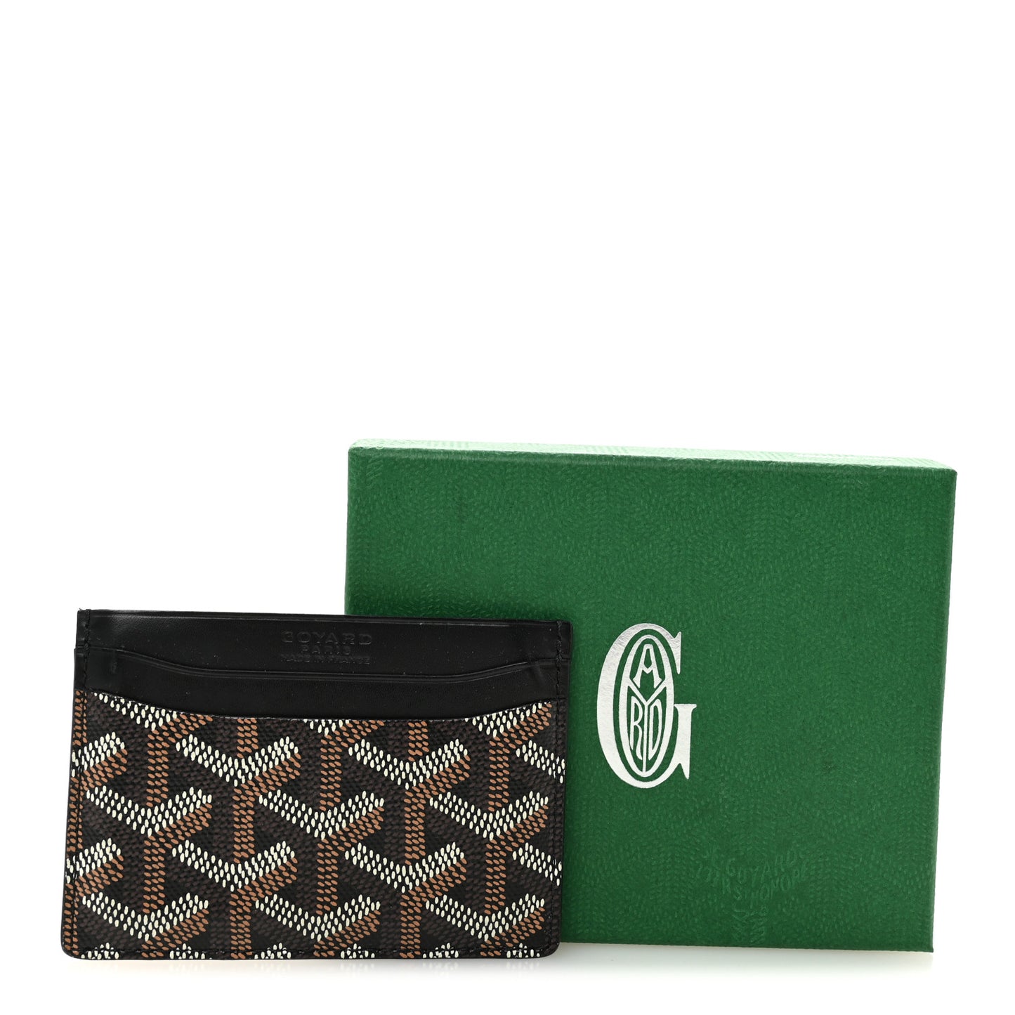 Goyardine Saint Sulpice Card Holder Black