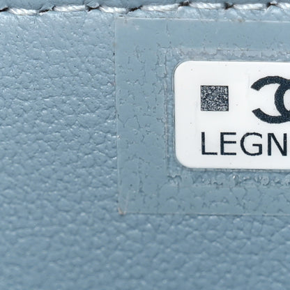 Chanel Lambskin Quilted Rectangular Phone Holder Clutch With Chain Dark Blue 7 of 11