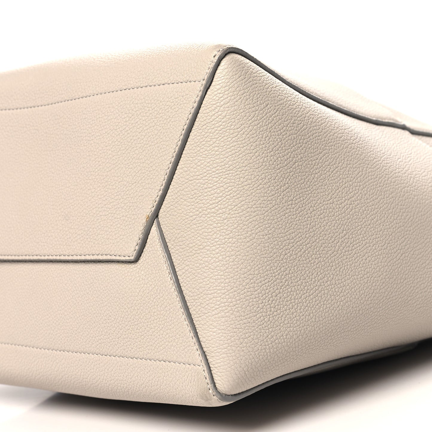 Soft Grained Calfskin Sangle Bucket Bag Dune