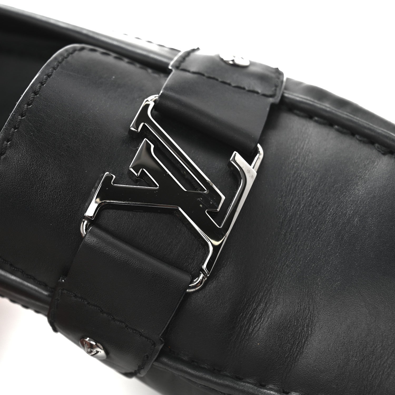 Louis Vuitton Calfskin Mens Monte Carlo Shoe Moccasin Loafers 11 Black 10 of 10