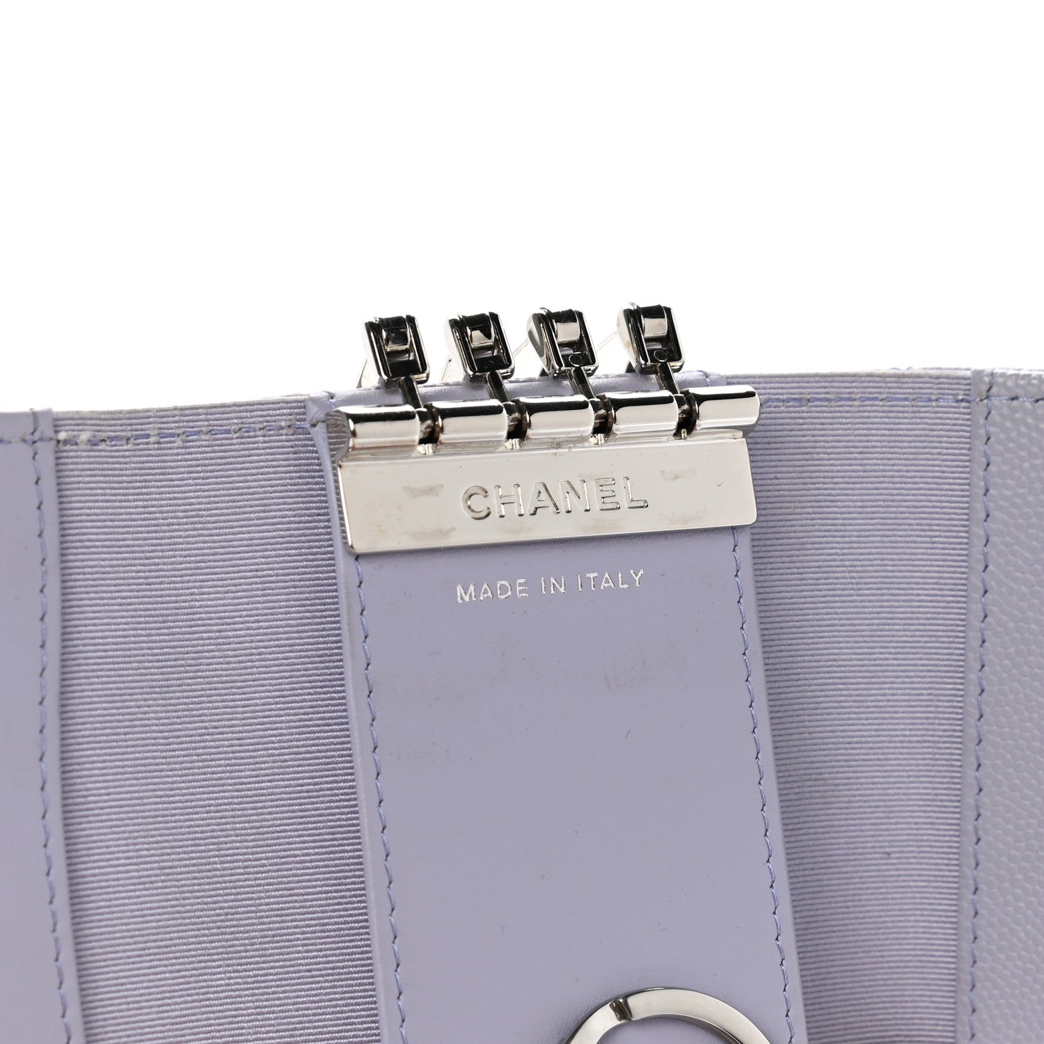 Chanel Caviar Quilted Classic 4 Key Holder Wallet Light Purple 8 of 12