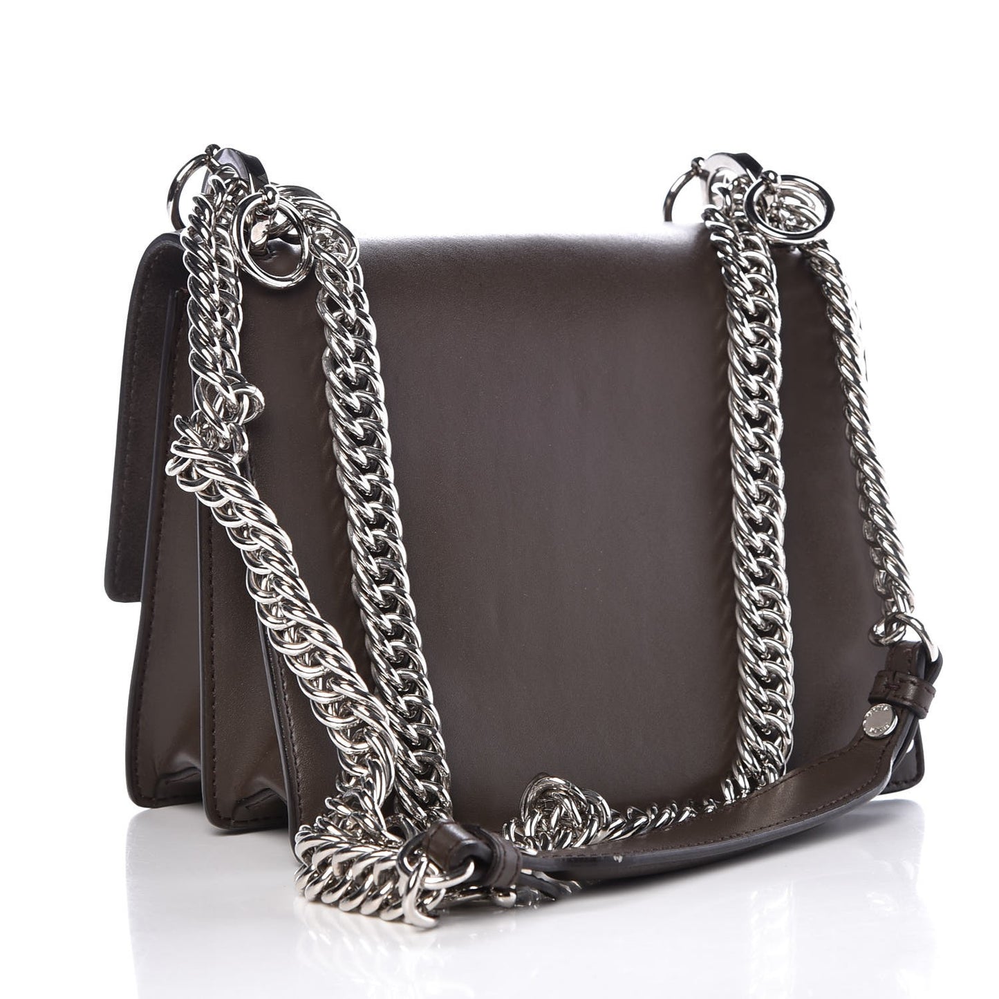 Vitello Liberty Studded Small Kan I Shoulder Bag Carbone Multicolor
