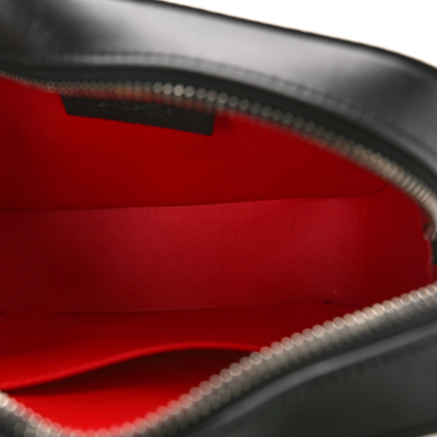 Empire Calfskin Mini Rubylou Crossbody Black Red
