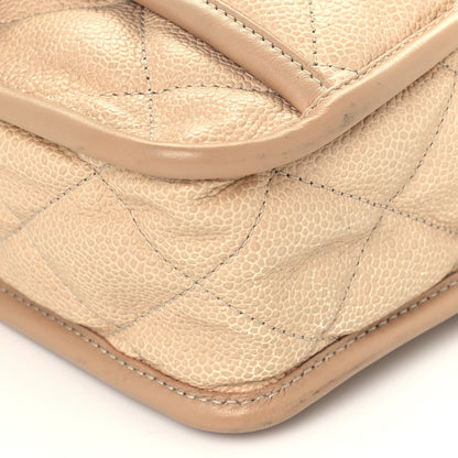 Chanel Caviar Quilted Large French Riviera Flap Beige 10 of 11