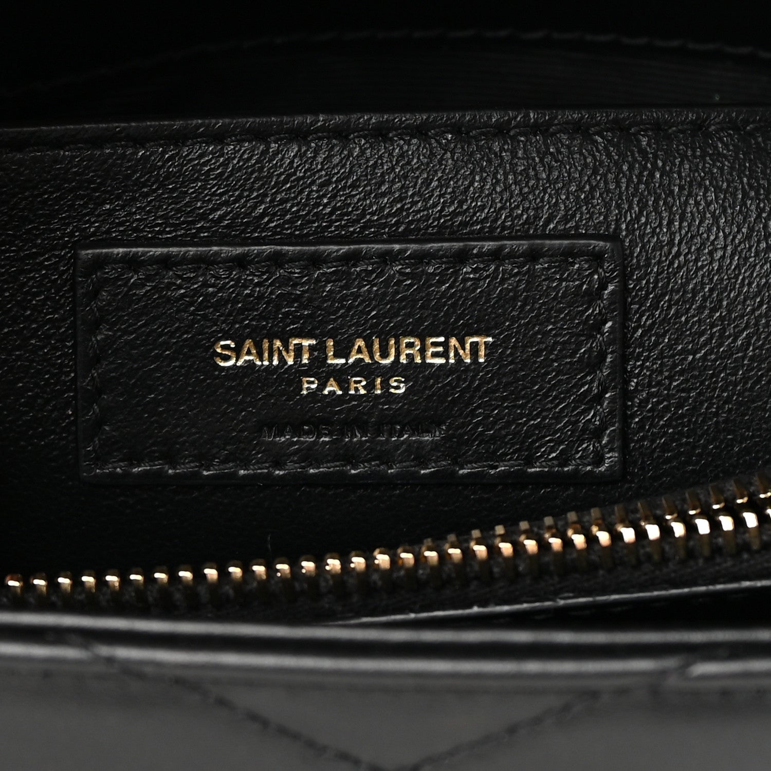 Saint Laurent Calfskin Y Quilted Monogram Small Loulou Chain Satchel Black 6 of 16
