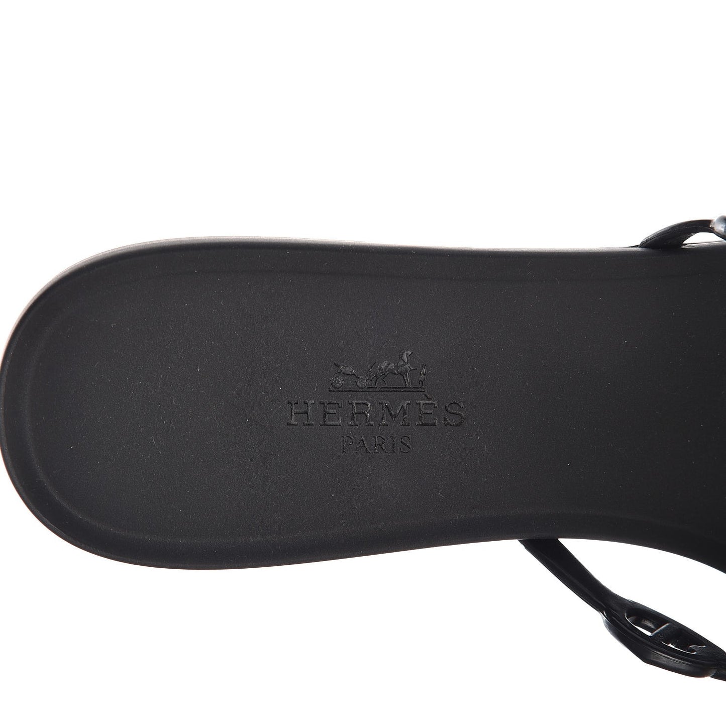 Rubber Chaine d'Ancre Rivage Sandals 37 Black