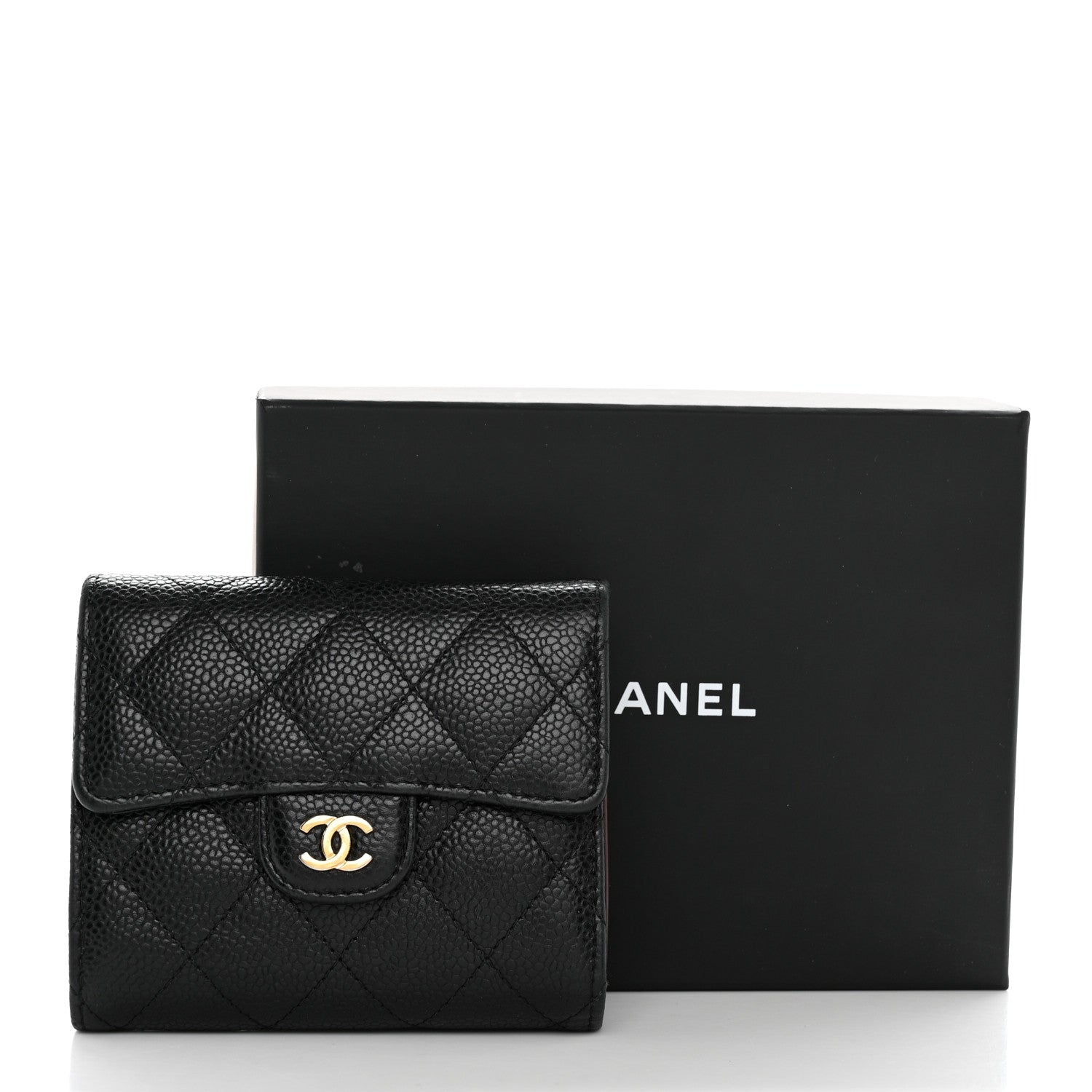 Chanel Caviar Quilted Compact Flap Wallet Black 15 of 15