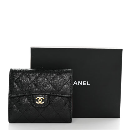 Chanel Caviar Quilted Compact Flap Wallet Black 15 of 15
