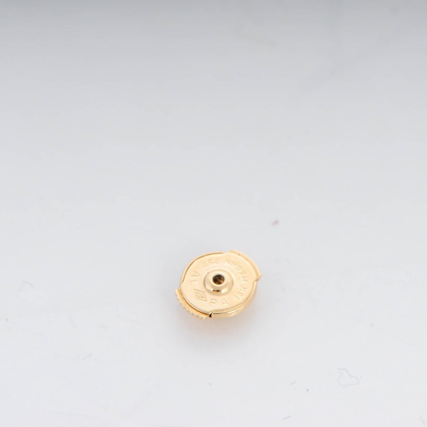 18K Pink Yellow White Gold Diamond Trinity Stud Earrings