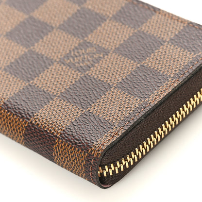 Louis Vuitton Damier Ebene Clemence Wallet Rose Ballerine 8 of 9
