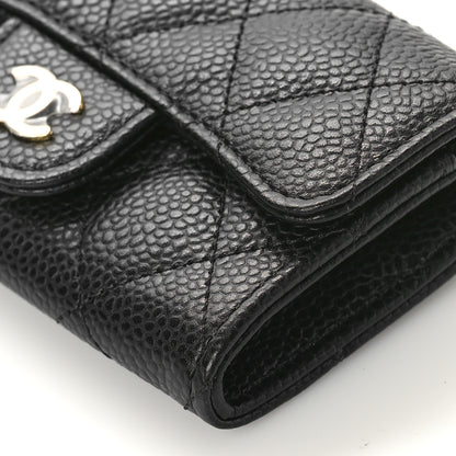 Chanel Caviar Quilted Flap Card Holder Wallet Black 9 of 10
