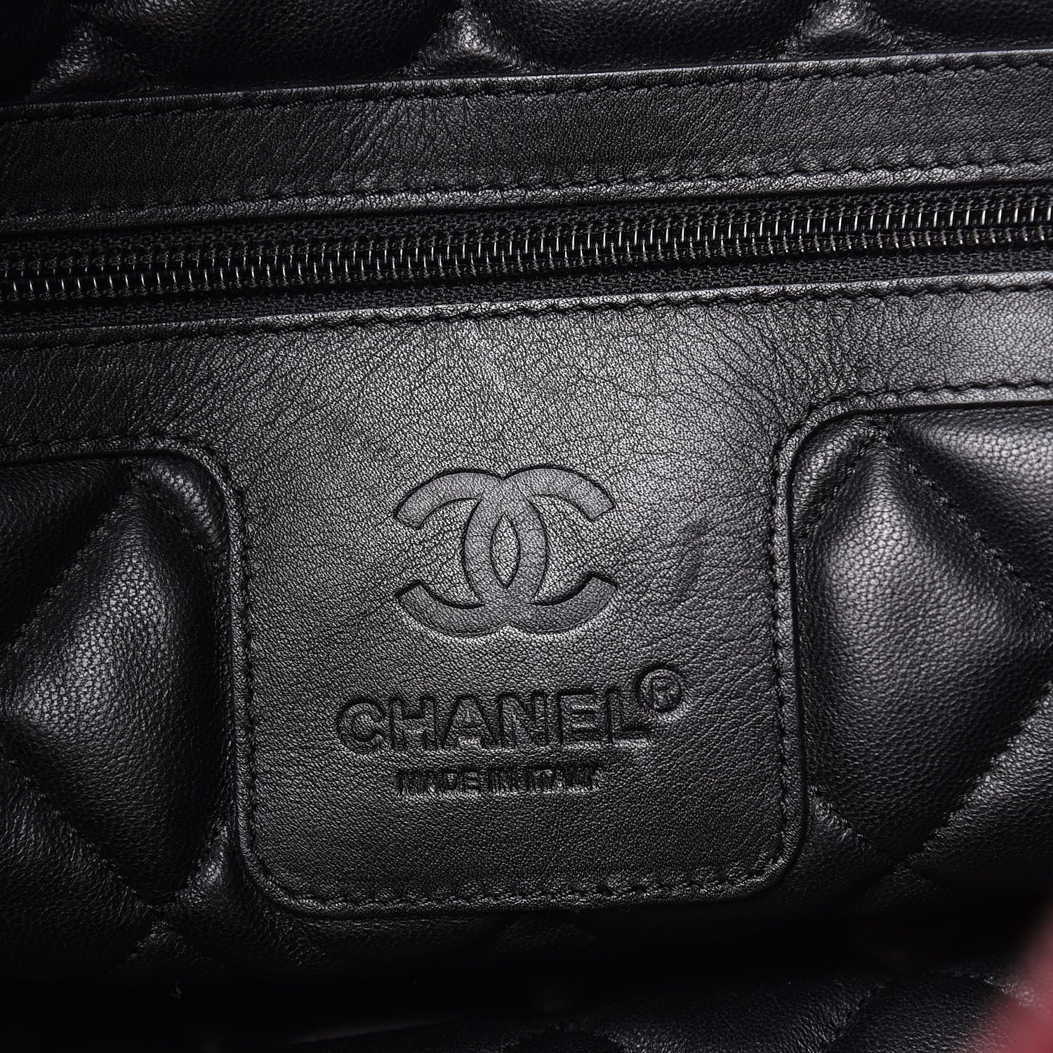 Chanel Lambskin Quilted Large Coco Cocoon Tote Burgundy 6 of 19