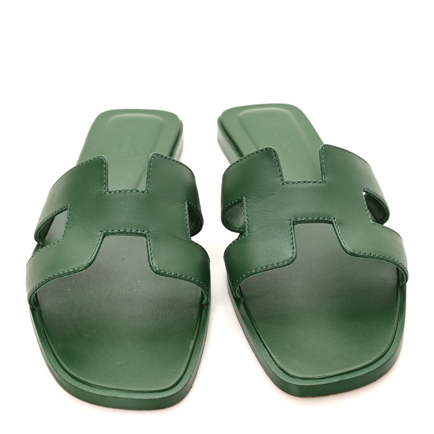 Hermes Calfskin Oran Sandals 36 Vert Viride 1911999 – FASHIONPHILE
