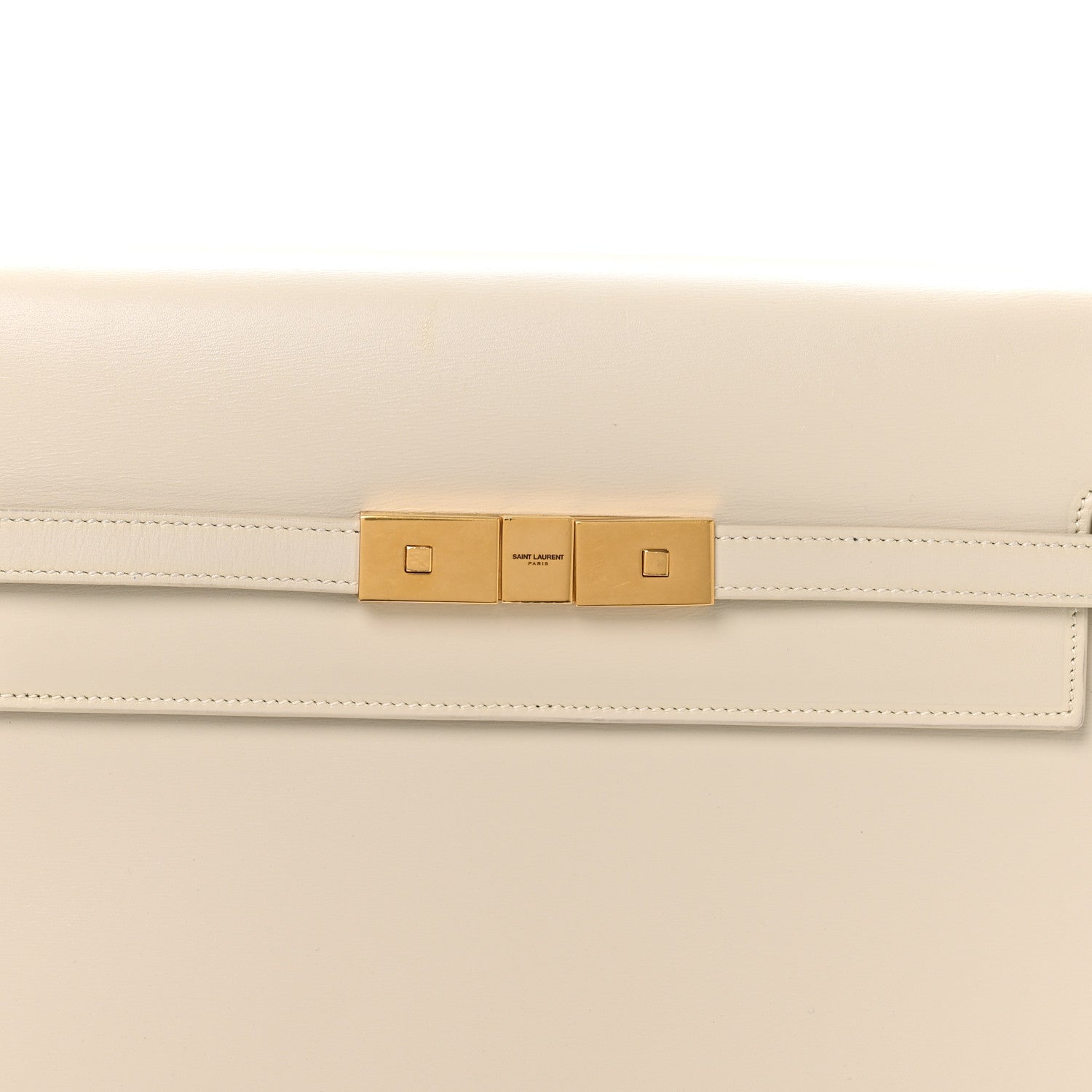 Saint Laurent Smooth Calfskin Manhattan Shoulder Bag Crema Soft 8 of 10