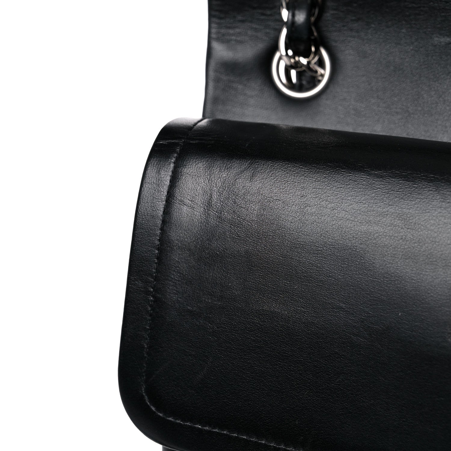 Chanel Lambskin Quilted Jumbo Double Flap Black 18 of 21