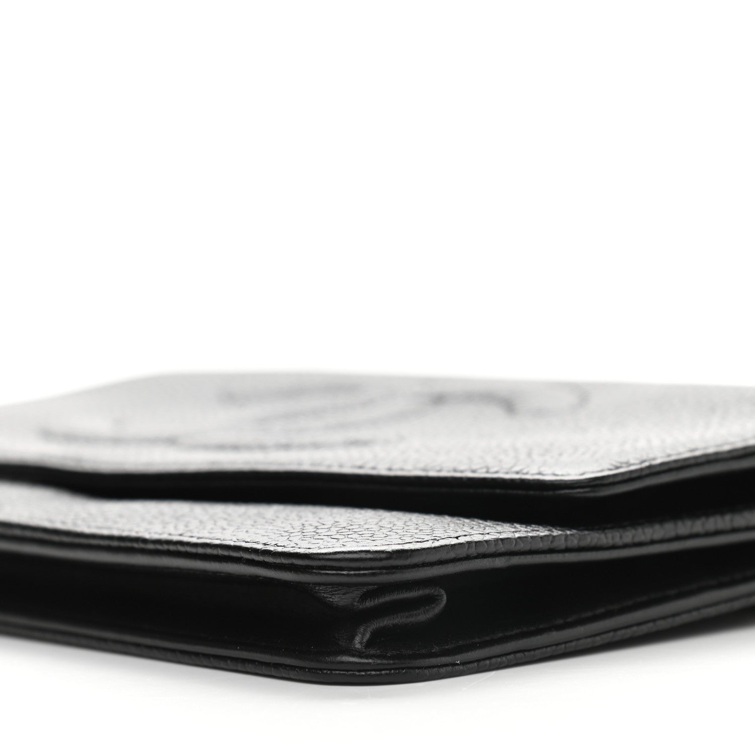 Chanel Caviar Timeless CC Wallet On Chain WOC Black 6 of 12