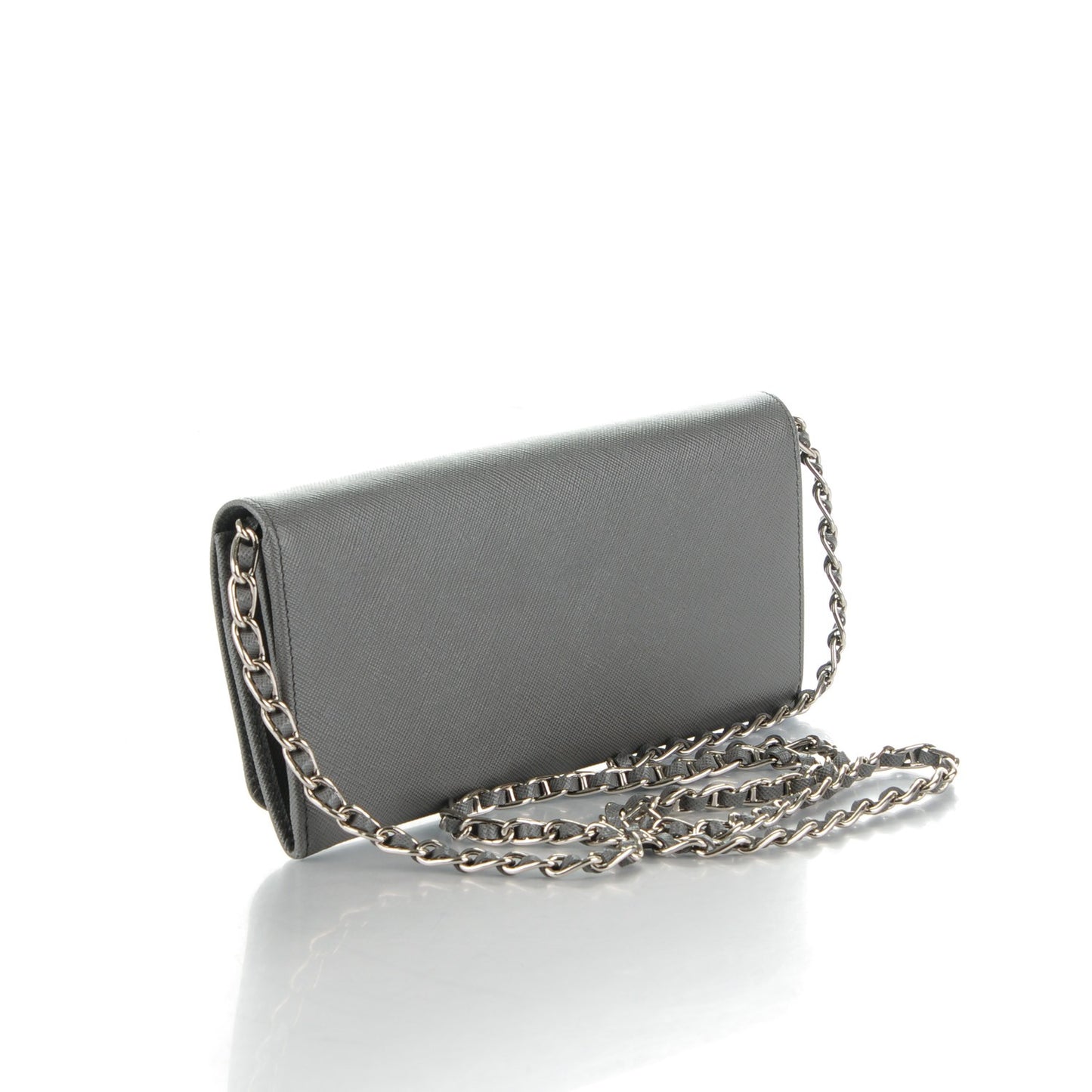 Saffiano Metal Oro Chain Wallet Marmo